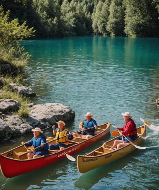 De kayak por el lago